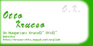 otto krucso business card